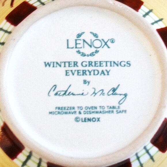 Lenox Winter Greetings Everyday Sugar Bowl And Creamer Christmas Decor - Picture 8 of 12